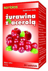Preiselbeere mit Acerola 60 Tabletten SANBIOS - Biolaboratorium
